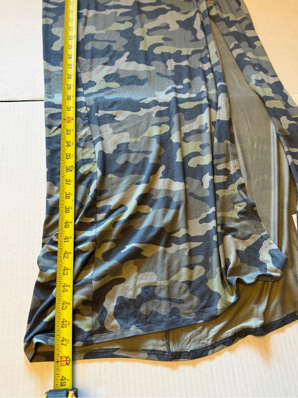 Express Camouflage Ruched Side Maxi Dress NWT Sz-S. B2 - Picture 10 of 11